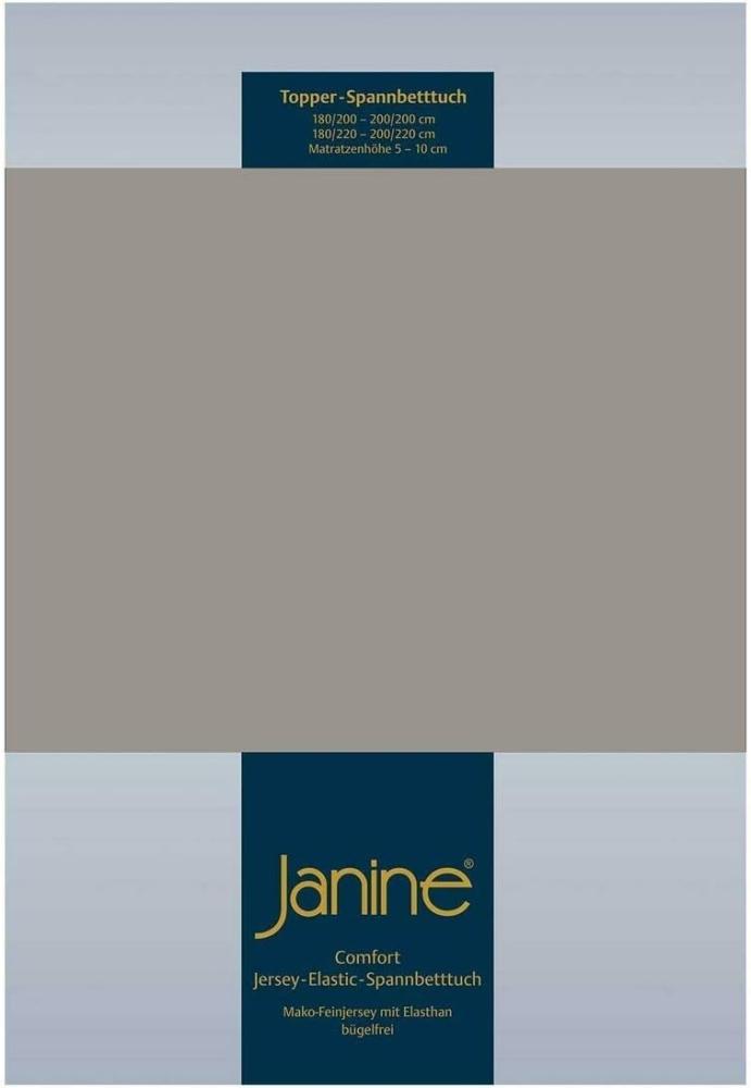 Janine Topper Comfort Jersey Spannbetttuch|90x190 cm - 100x220 cm| vulkan Bild 1