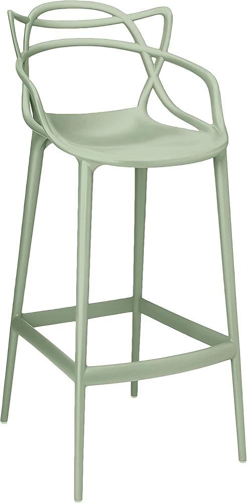 Kartell Masters Stool Hocker, Grün Sauge, H. 75 Bild 1