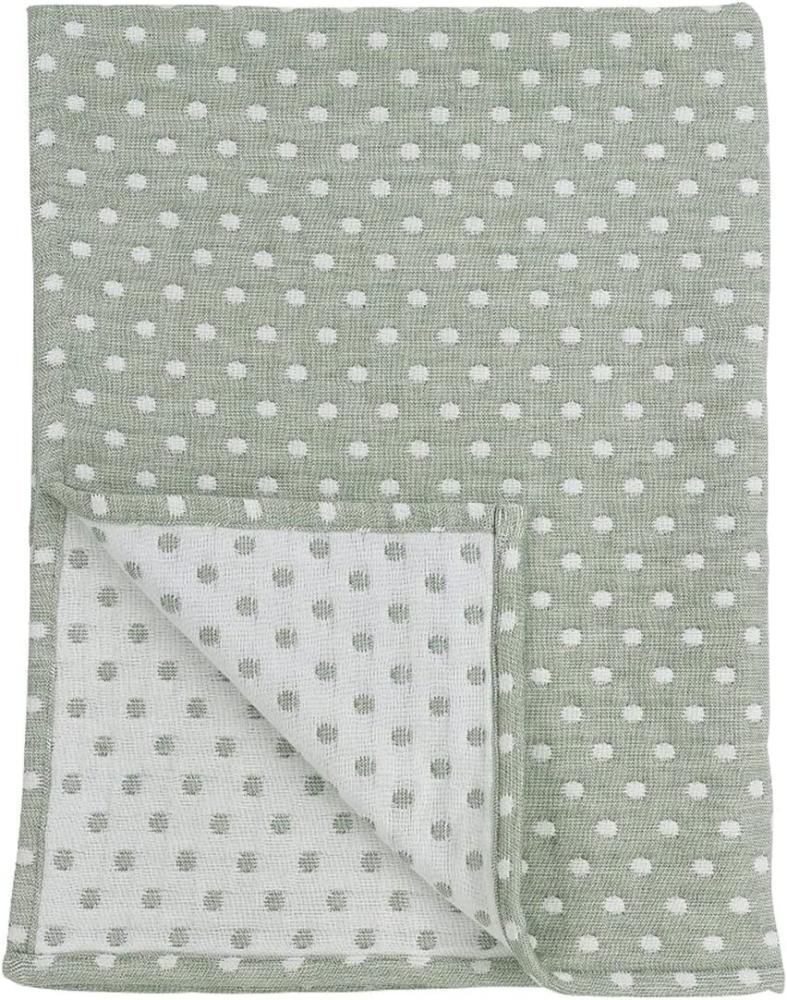 Meyco Little Dots Bettdecke Forest Green 100 x 150 cm Grün Bild 1