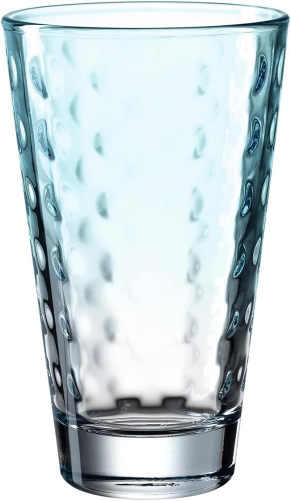 Leonardo Trinkglas Optic, Becher, Wasserglas, Kalk-Natron Glas, mint, 300 ml, 025901 Bild 1