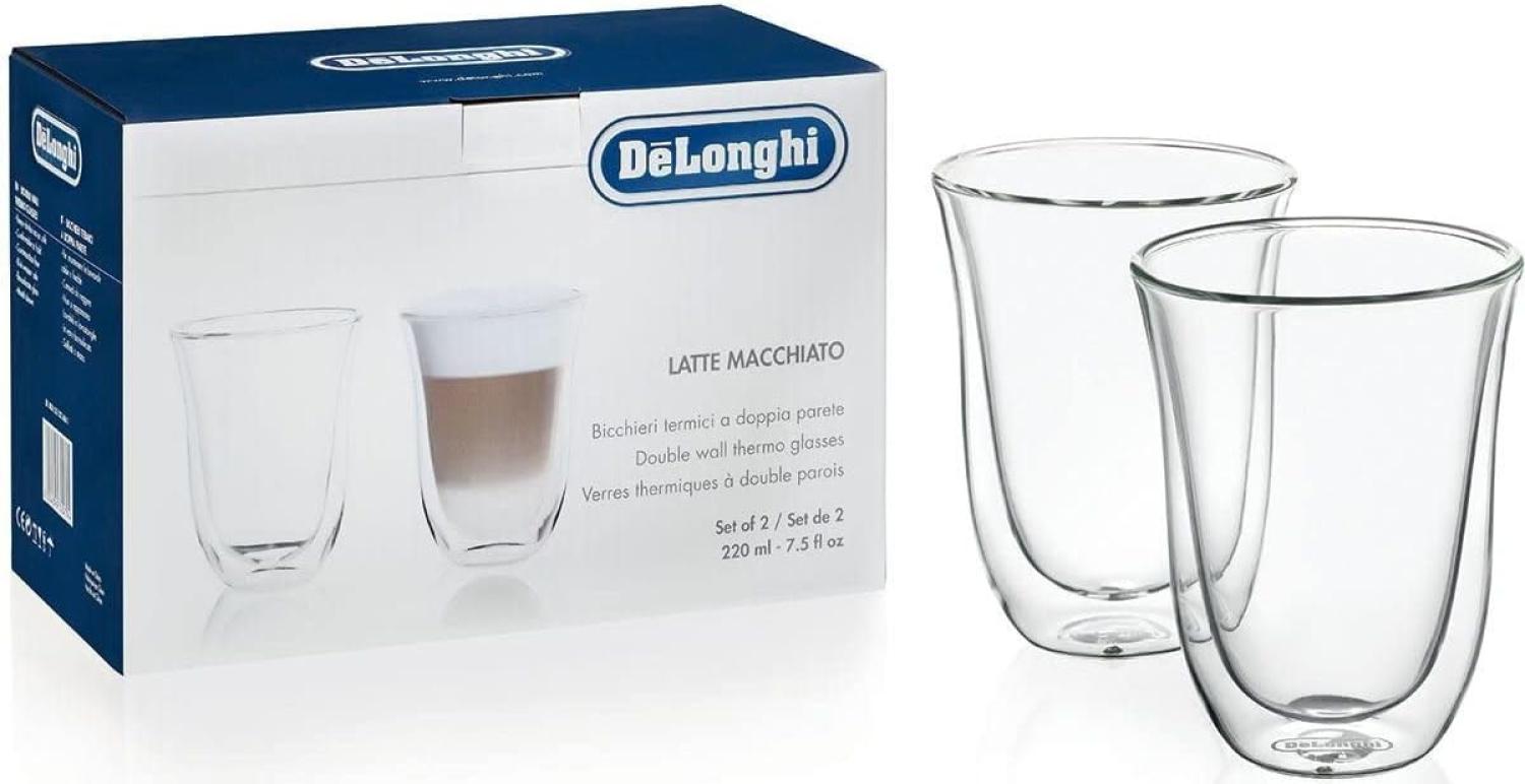 De Longhi DOPPELWANDIGES THERMOGLAS 2ER (LATTE MACCHIATO-GLAS) Bild 1