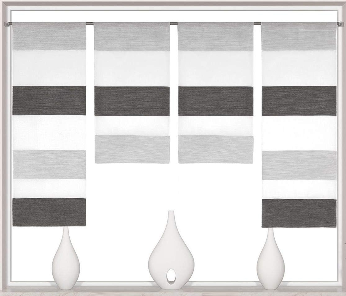 Clever-Kauf-24 Scheibengardine 2291 4er Set Mini Flächen Vorhang, Miniflächenvorhang (4 St), gewebt Bild 1