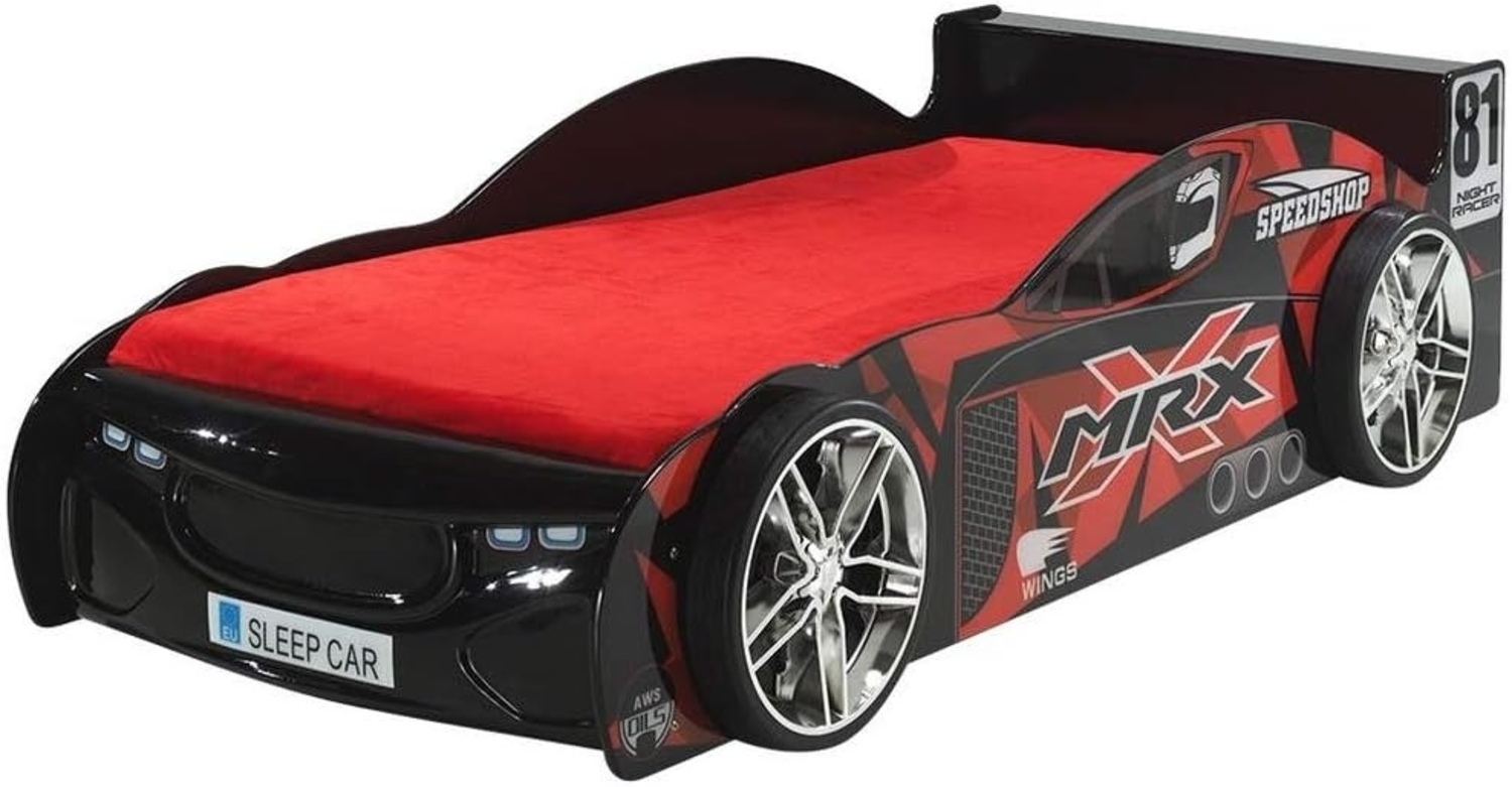 Vipack 'MRX' Autobett schwarz lackiert 90x200 Bild 1