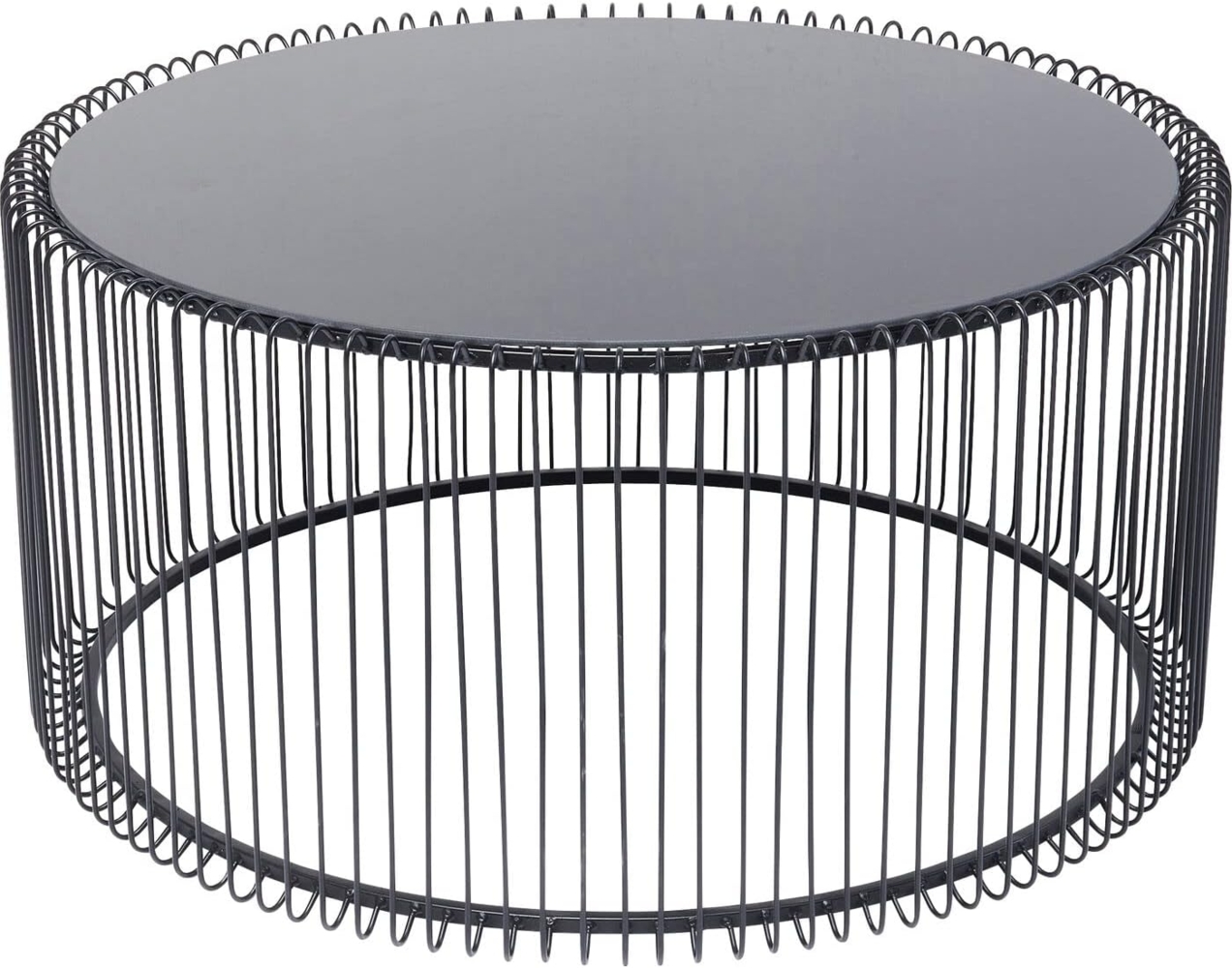Kare Design Couchtisch Wire Uno Schwarz Ø80cm, ‎80 x 80 x 40,5 cm Bild 1