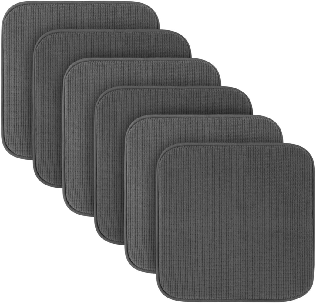 Bestlivings Stuhlkissen Struktur 38x38 cm – Anti-Rutsch-Rückseite, verschiedene Farben & Sets, pflegeleicht, komfortable Polsterung, für Indoor & Outdoor geeignet Bild 1