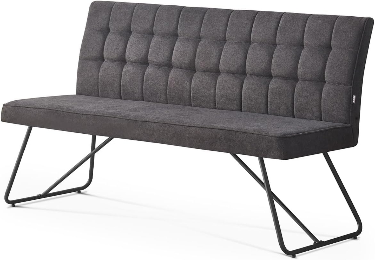 B&D home Essbank LINA, gepolstert, stabiles Metallgestell, mit Rückenlehne, in 140 oder 160cm Bild 1