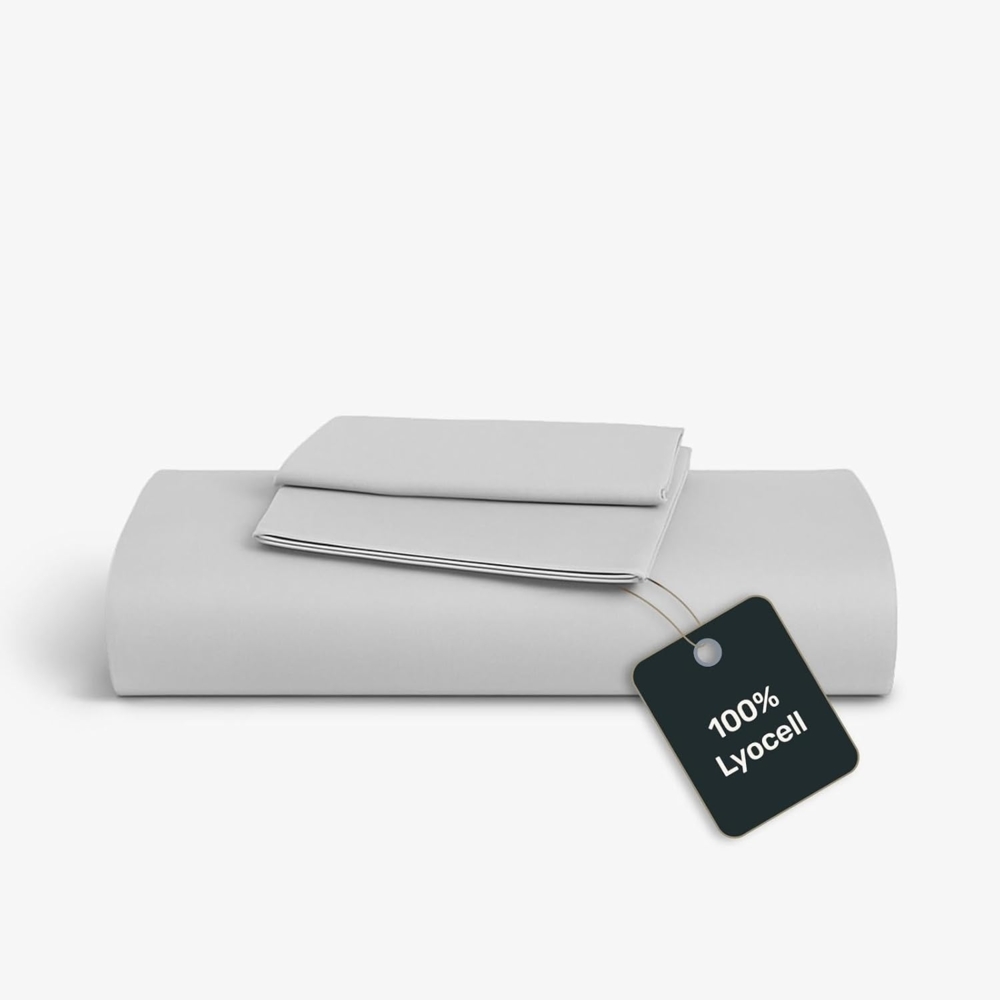 twenty:three® Bettwäsche Lyocell Bettwäsche Light Gray, 100% TENCEL™ Lyocell, Atmungsaktiv, Ultraweich, Eukalyptusholz u.a, Nachhaltig, 135 x 200 Bild 1