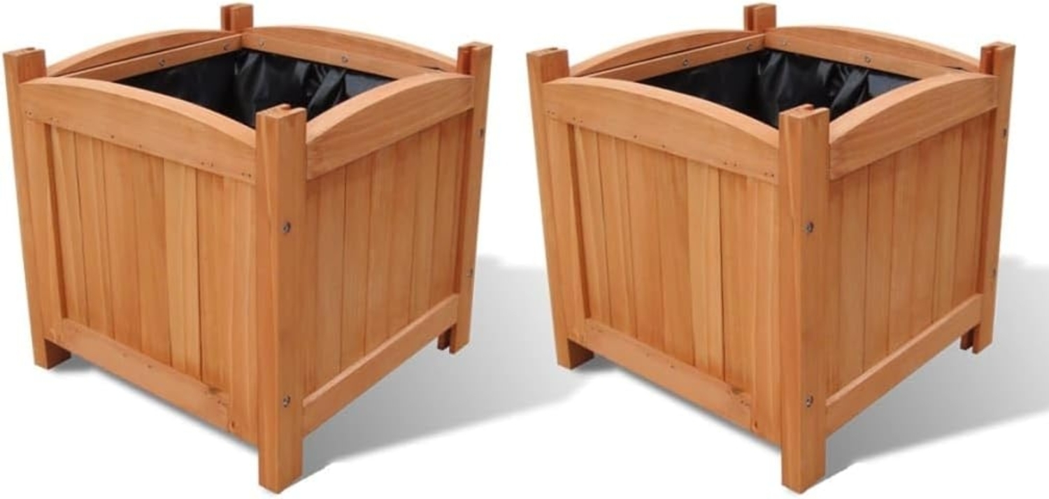vidaXL Holz-Hochbeet 30x30x30 cm 2 Stk. 41301 Bild 1