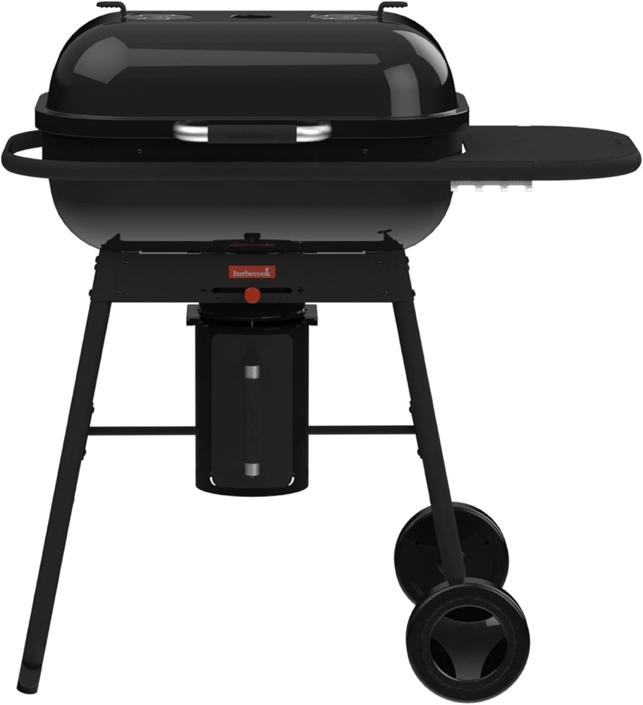 barbecook Magnus Comfort Holzkohlegrill BBQ mit Gusseisenrost und Seitentisch, Grillen für 14 Personen, 85x64x110cm, Schwarz Bild 1