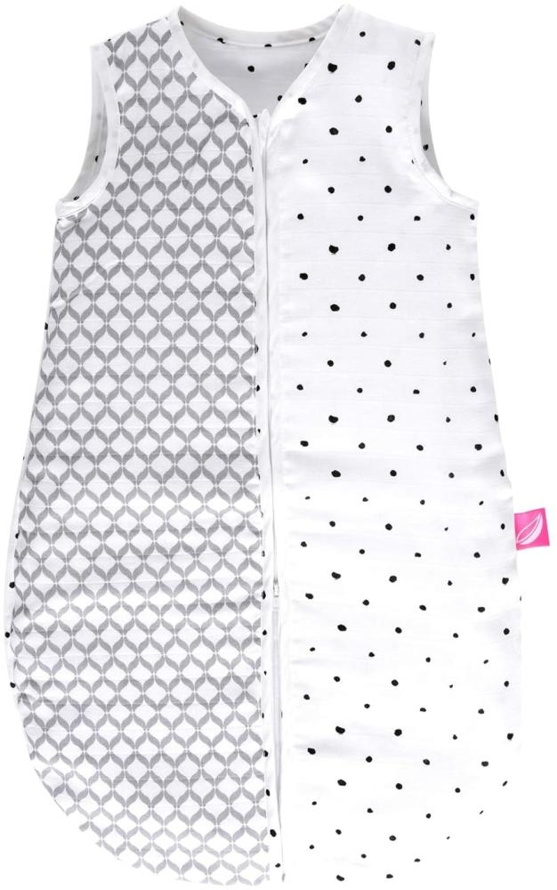 Babyschlafsack Sommer aus Baumwollmusselin von Motherhood - kuscheliger Babyschlafsack Öko Tex Standard, Klasse 1, Größe: 0-6 Monate, grau classics Bild 1