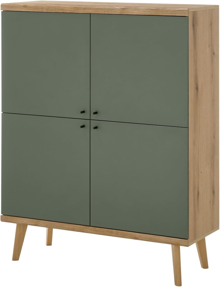 Highboard Juna in Salbei und Eiche Evoke 107 x 134 cm Bild 1