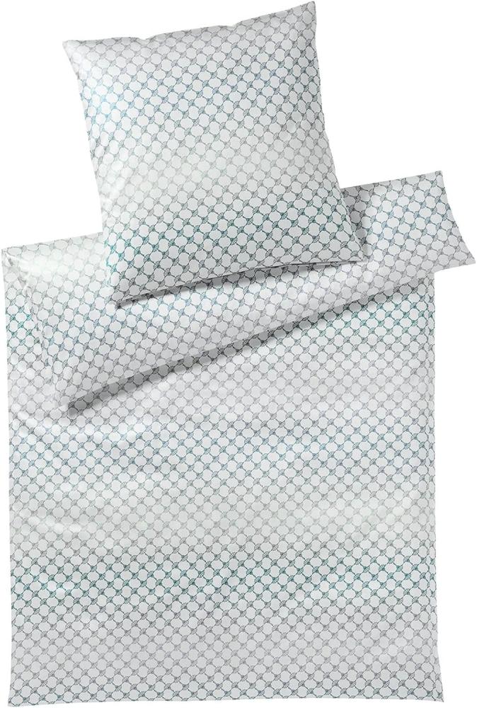 Joop! Mako-Satin Bettwäsche 135x200 Cornflower Gleam aqua petrol 4106-4 Bild 1