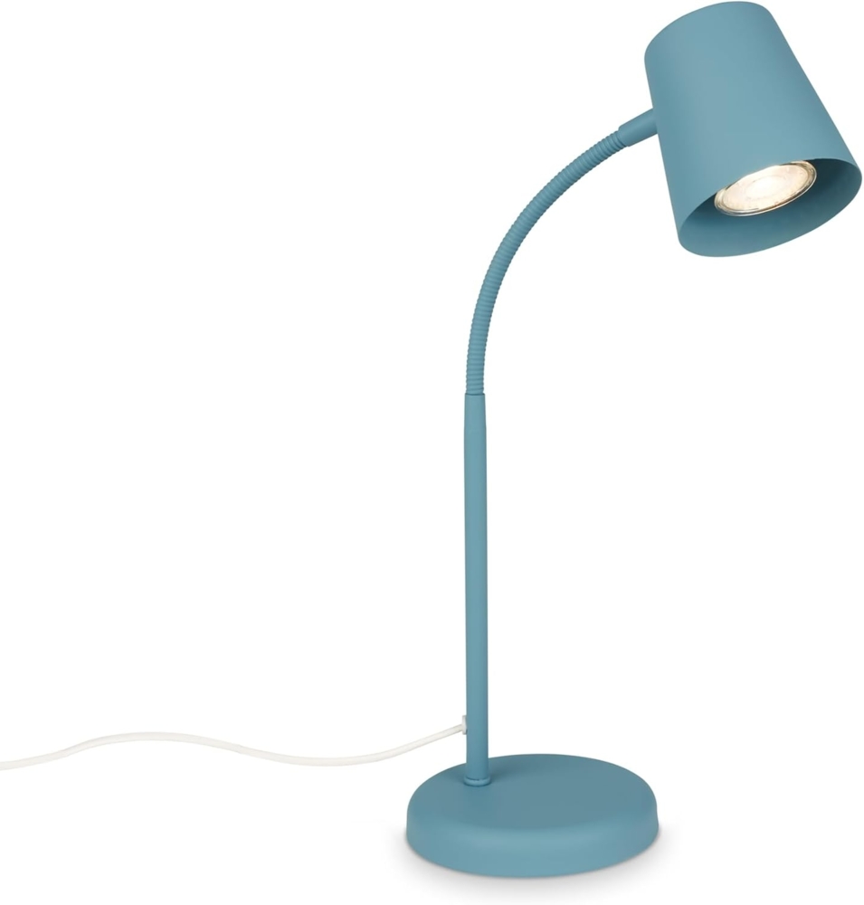 Briloner Leuchten Tischleuchte LED Tischlampe Kippschalter Homeoffice GU10, ohne Leuchtmittel, 2700K - Extra - Warmweiß Bild 1
