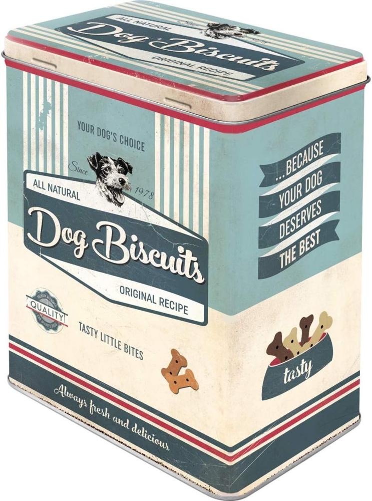 Nostalgic-Art Vorratsdose Kaffeedose Blechdose - Dog Biscuits Bild 1