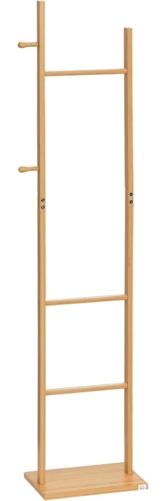 HOMCOM Garderobenständer, (Kleiderständer, 1 St, Jackenständer), Aus natürlichem Bambus, langlebige und zuverlässige Struktur Bild 1