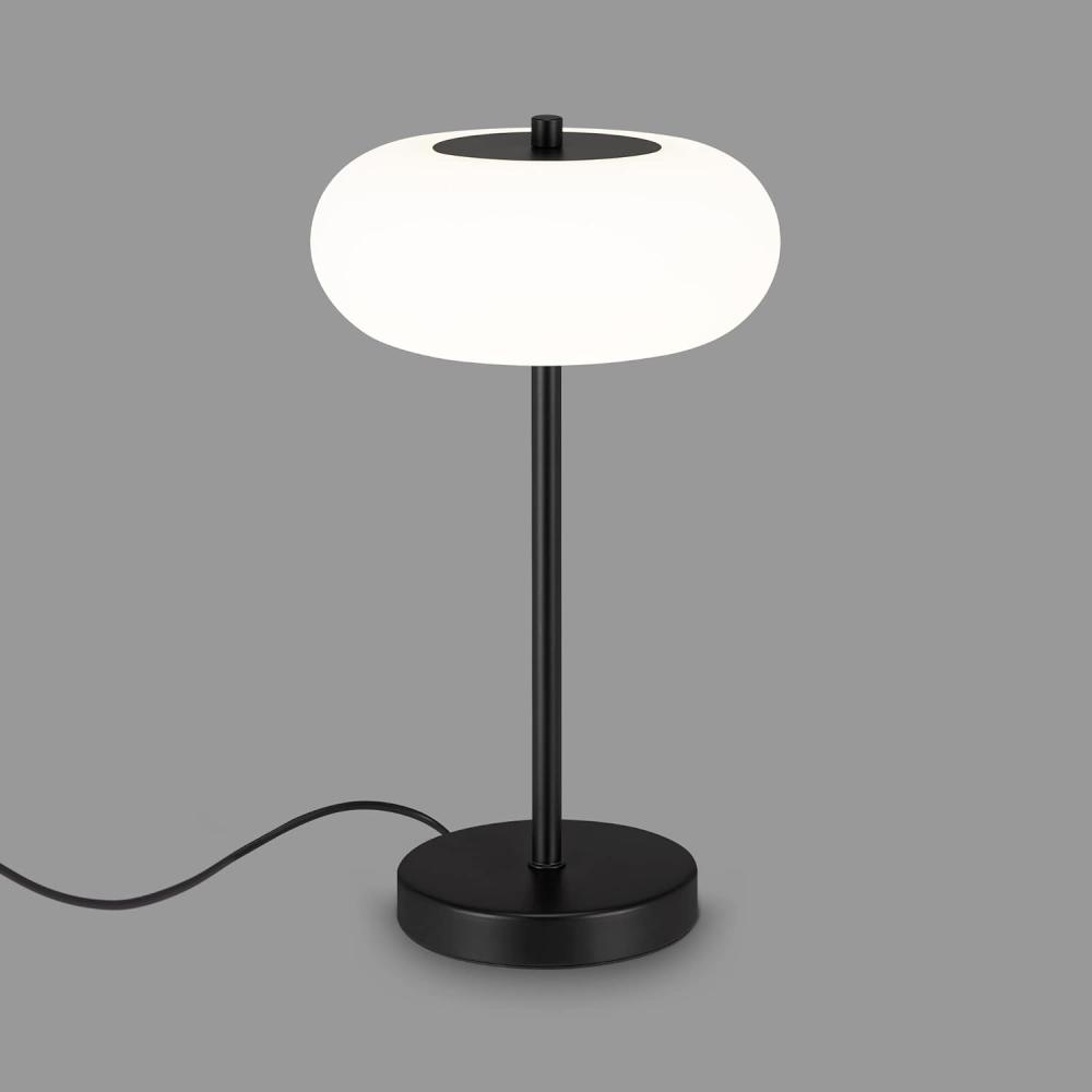 BRILONER Leuchten - Tischleuchte, Tischlampe dimmbar, 4. 8 Watt, 500 Lumen, 4000 Kelvin, Schwarz/Weiß, 350x198mm (HxD) Bild 1