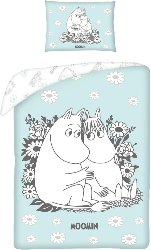 Moomin Baby Bettwäsche Wendebettwäsche 100 x 135 cm Bild 1