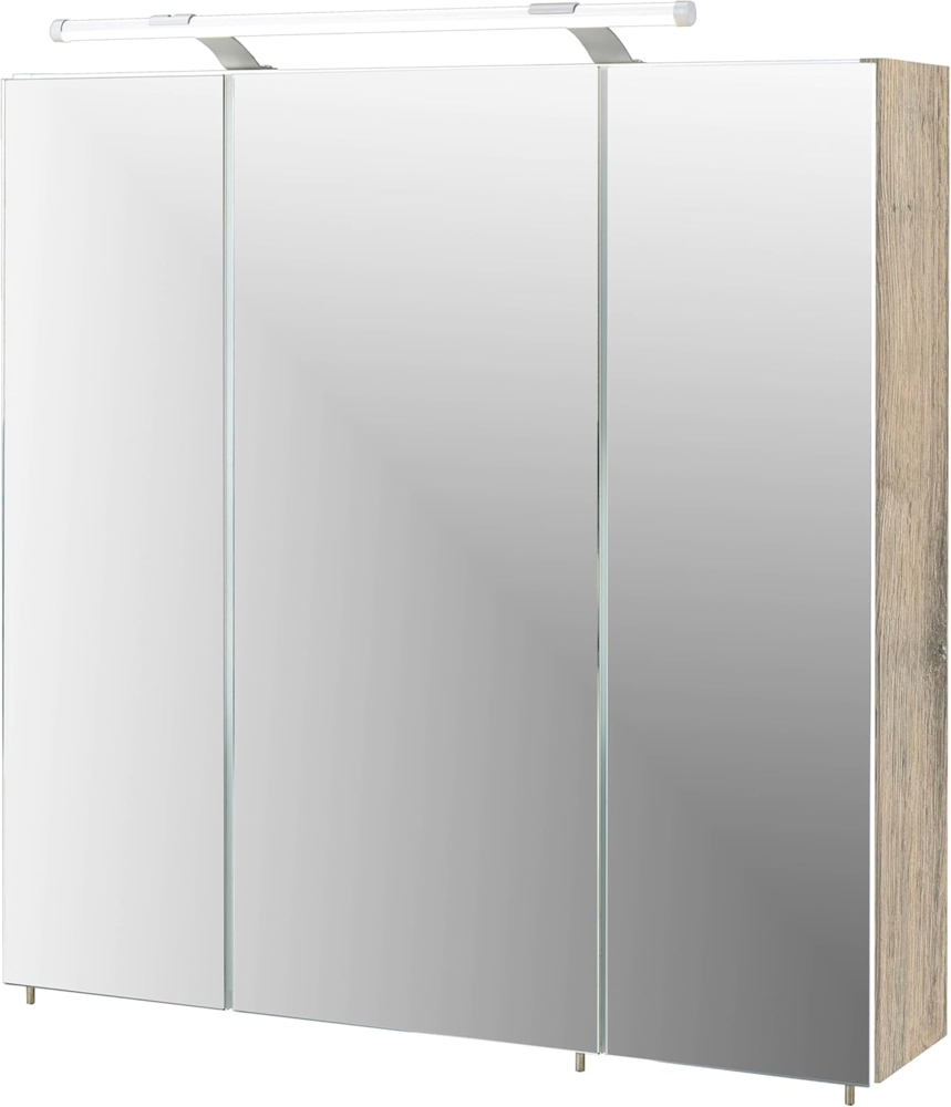 Schildmeyer Spiegelschrank 133075 Trient, 70. 0x16. 0x75. 0 cm, wildeiche Dekor Bild 1