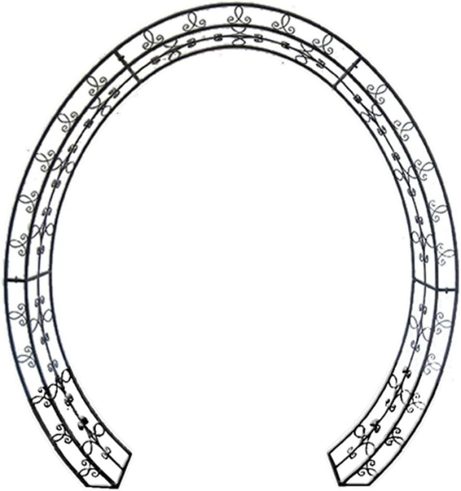 Rosenbogen Rankhilfe Spalier Rankpflanze Rose Bogen Metall Schwarz Bild 1