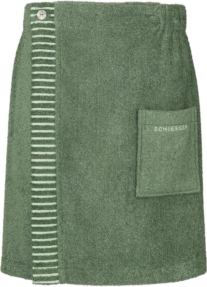 Schiesser Kilt Rom aus weicher Baumwolle, saugstark und 3-fach weitenverstellbar, Kurzform, Frottier, Knöpfe, MADE IN GREEN by OEKO-TEX® Bild 1