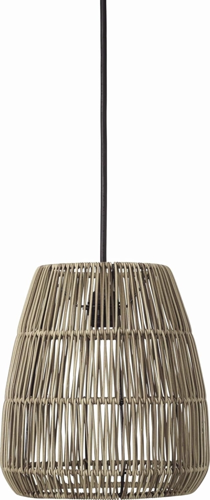 PR Home 6028-2503 Saigon Outdoor Pendelleuchte Polyrattan grau 28cm Bild 1