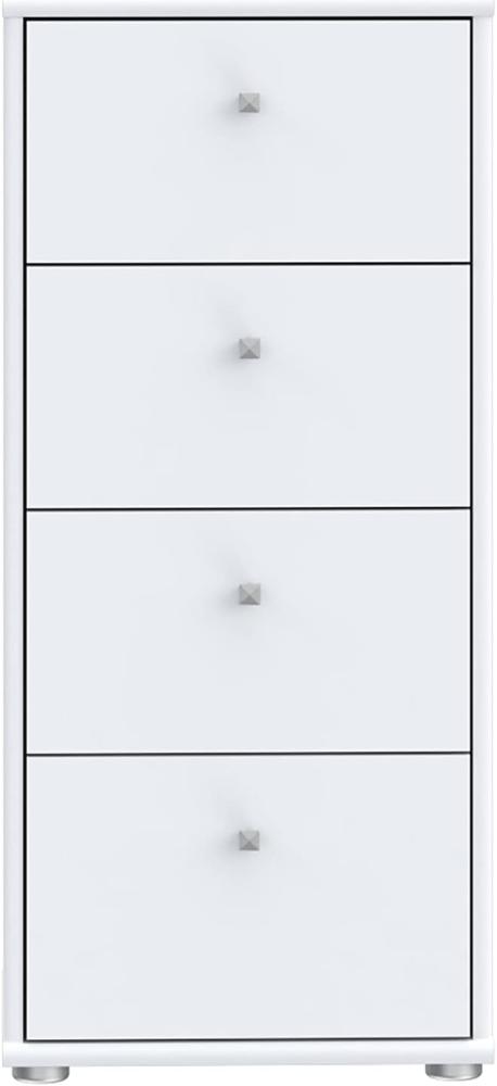 FORTE Tempra2 Kommode, Holzwerkstoff, Weiß, 38,6 x 85,5 x 34,8 cm Bild 1
