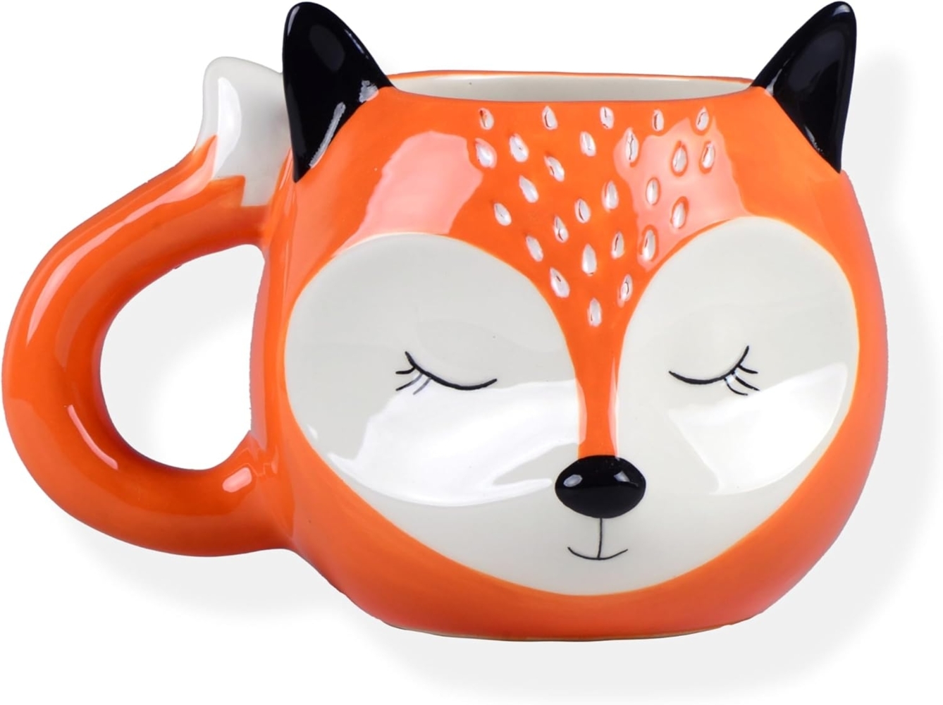 Winkee Tasse Kaffeebecher /Teebecher schlafender Fuchs, Keramik Bild 1