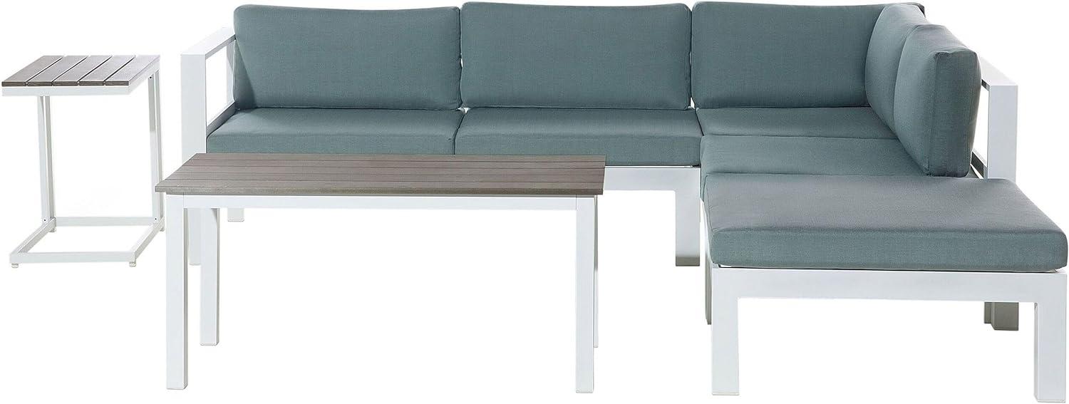 Lounge Set MESSINA Aluminium Grün Linksseitig Bild 1