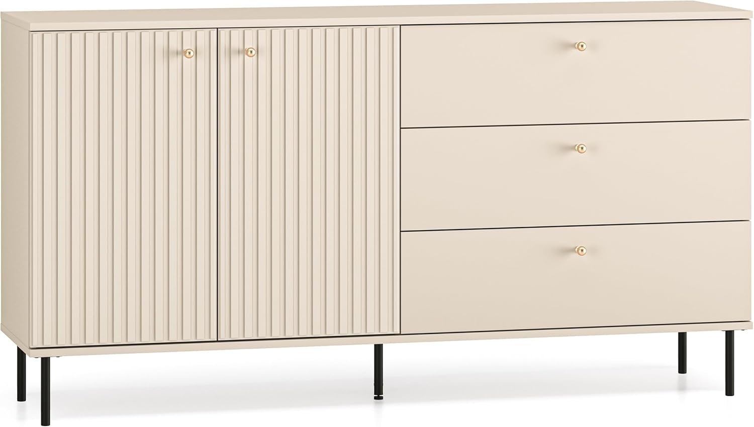 Selsey CALETTO - Sideboard 2-türig, Beige, 160 cm Bild 1