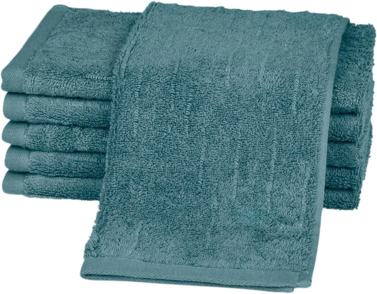 Ross Premium Uni Handtücher Boucle | Gästetuch 30x50 cm | petrol Bild 1