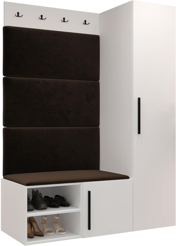 Garderoben-Set Mapreni II (Farbe: Weiß, Manila 04) Bild 1