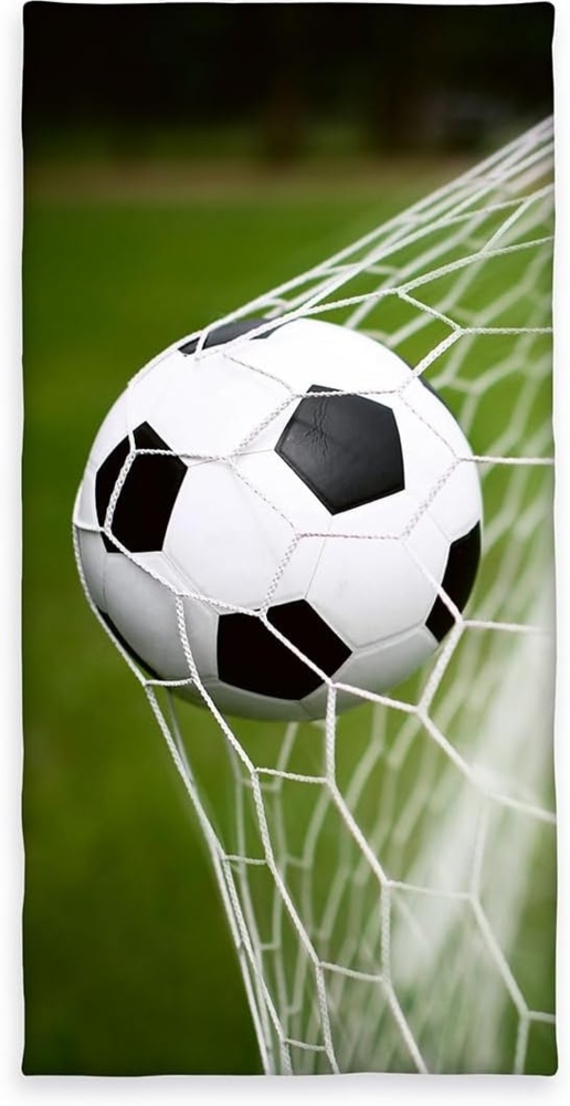 Fußball Velourstuch Duschtuch Badetuch Handtuch Strandtuch 75x150 cm Bild 1