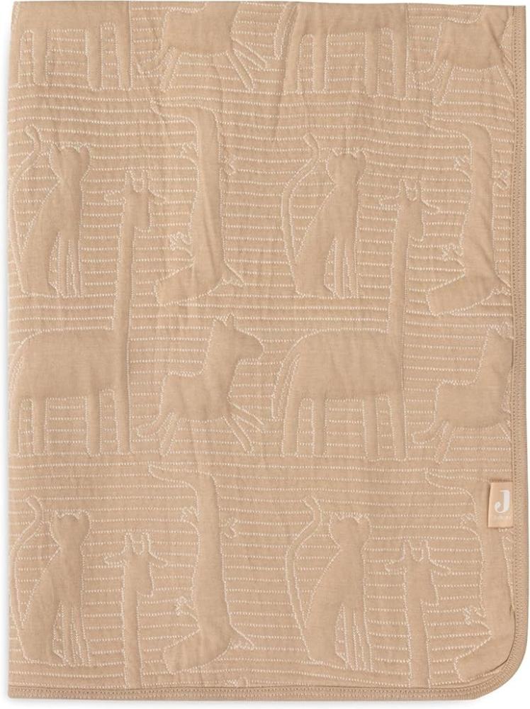 Jollein Babydecke Jungle Jambo, Biscuit/Oatmeal - 100x150cm - 100% Baumwolle, Innenseite 100% Polyester - Fürs Kinderbett - 2.0 TOG Bild 1