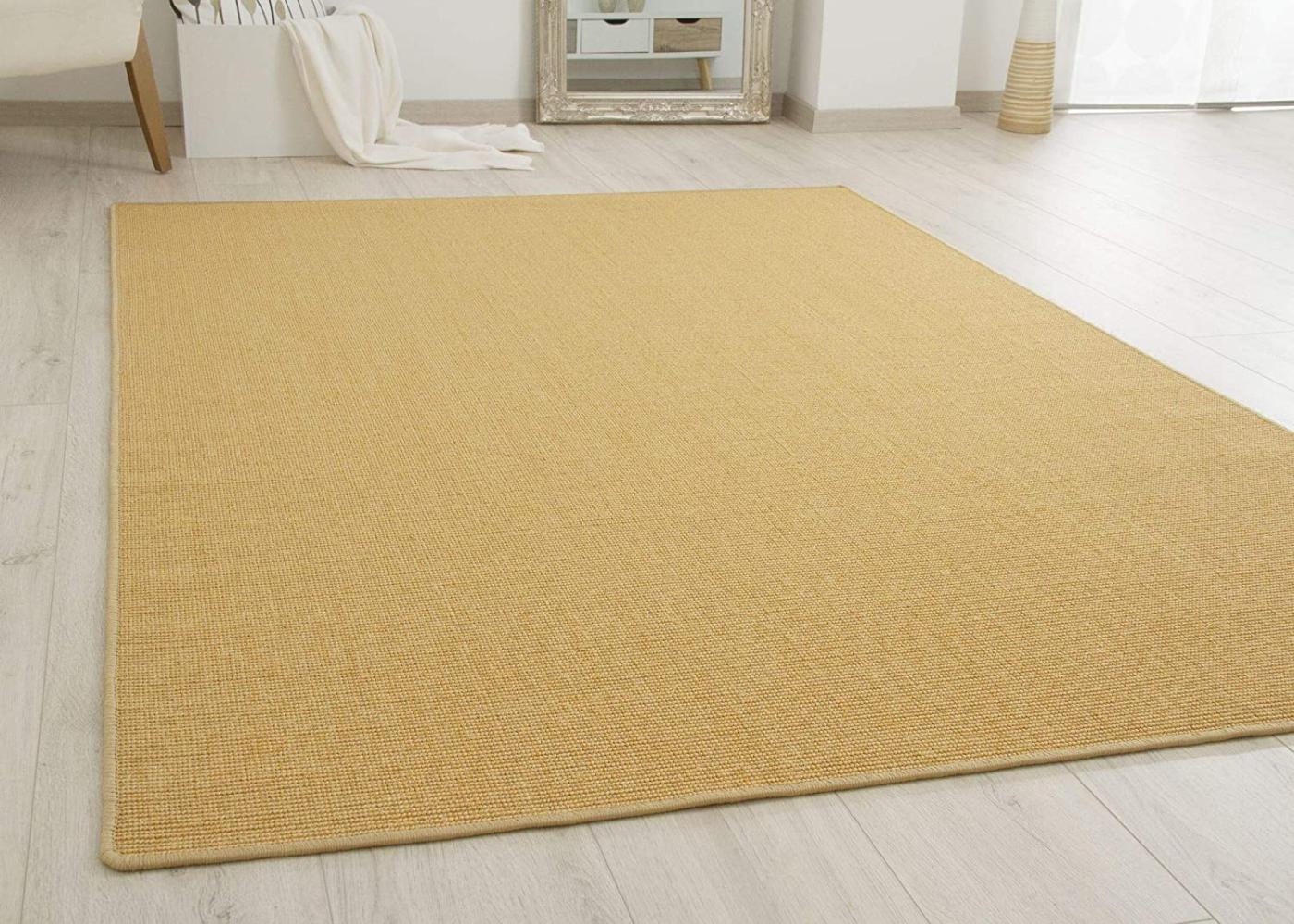 Sisal Teppich Acapulco - gekettelt, Farbe: natur hell, Größe: 80x160 cm Bild 1