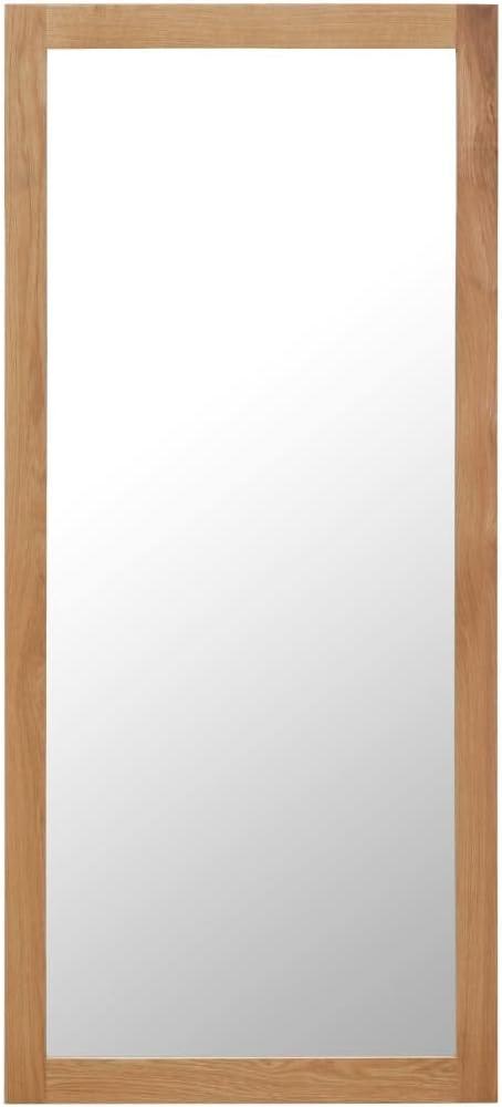 vidaXL Spiegel 50x140 cm Massivholz Eiche Bild 1