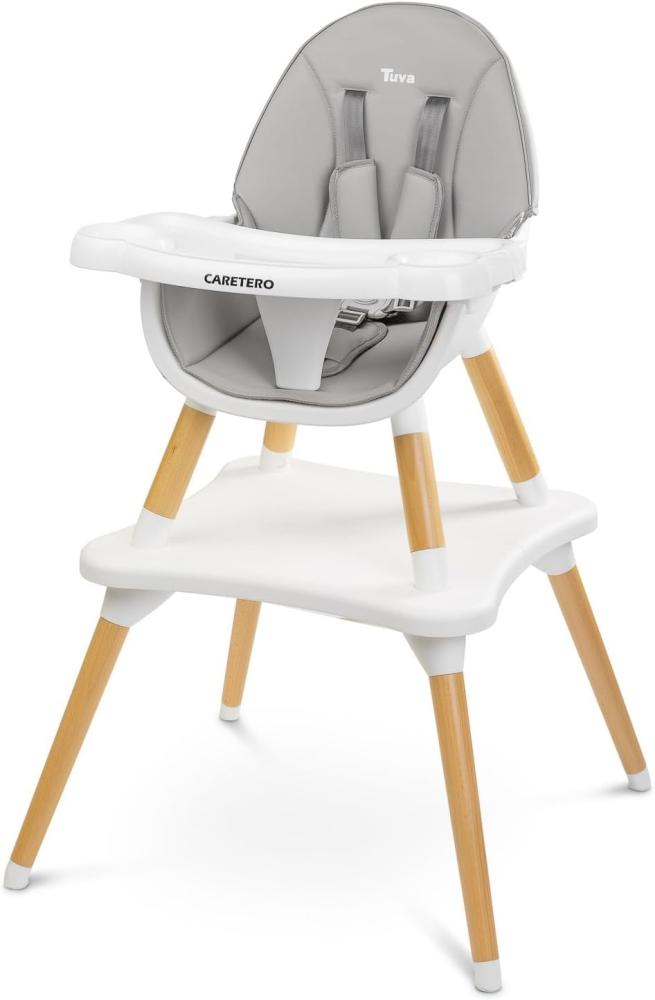 Caretero Feeding chair TUVA 2 in 1 table gray Bild 1