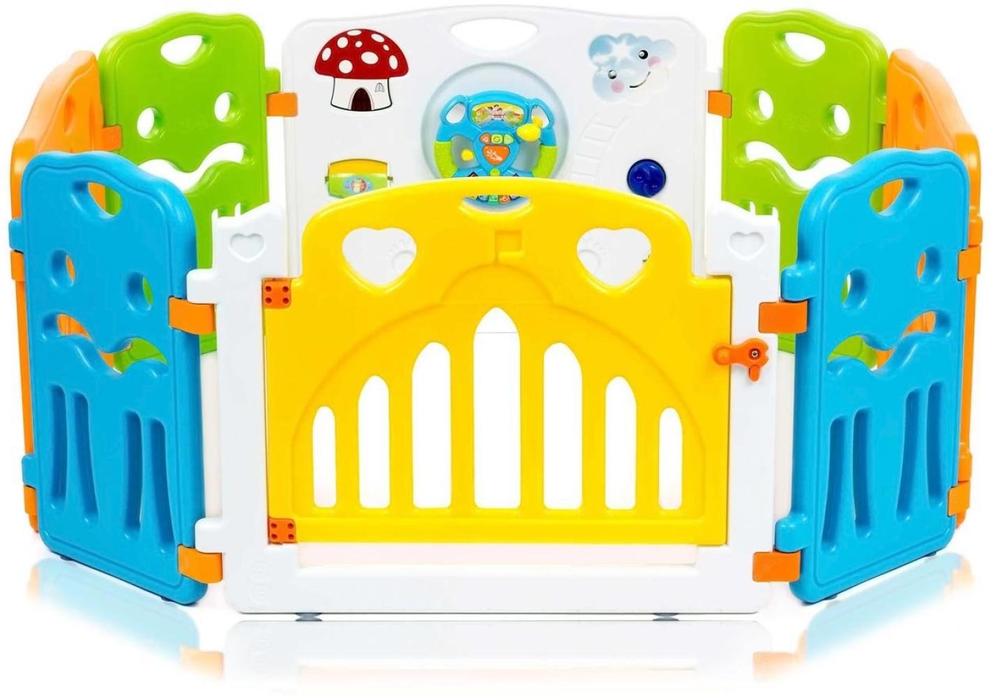 Baby Vivo 'Colors' Laufgitter mit Tür Bild 1