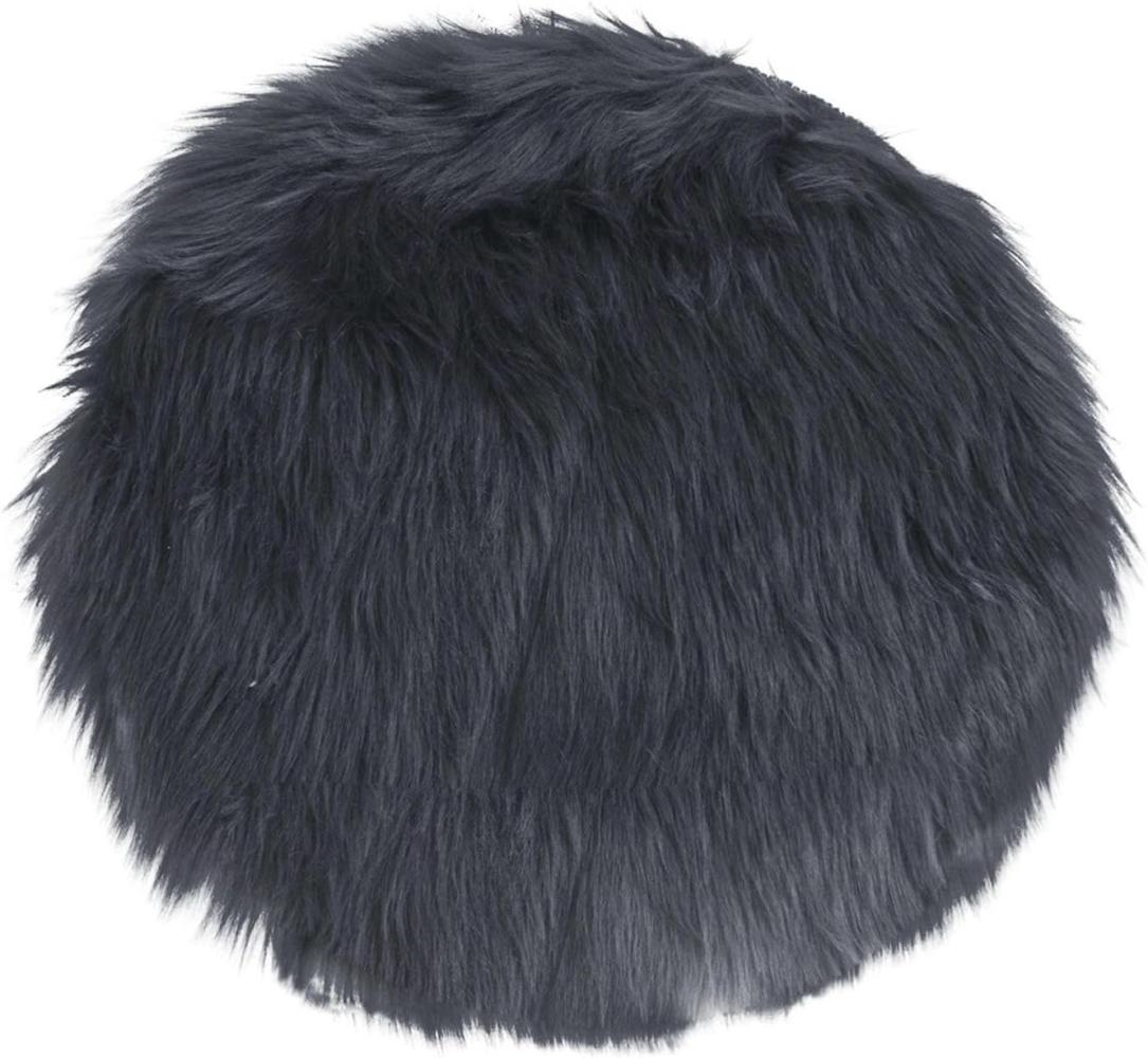 Lammfellsitz Künstlich, grau, ø35 cm Bild 1