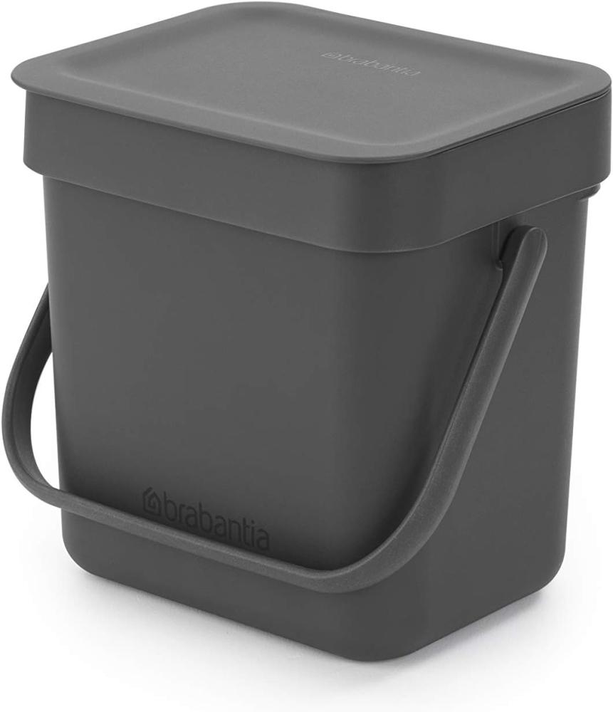 Brabantia 'Sort & Go' Abfallbehälter, Kunststoff, Grey, 3 Liter Bild 1