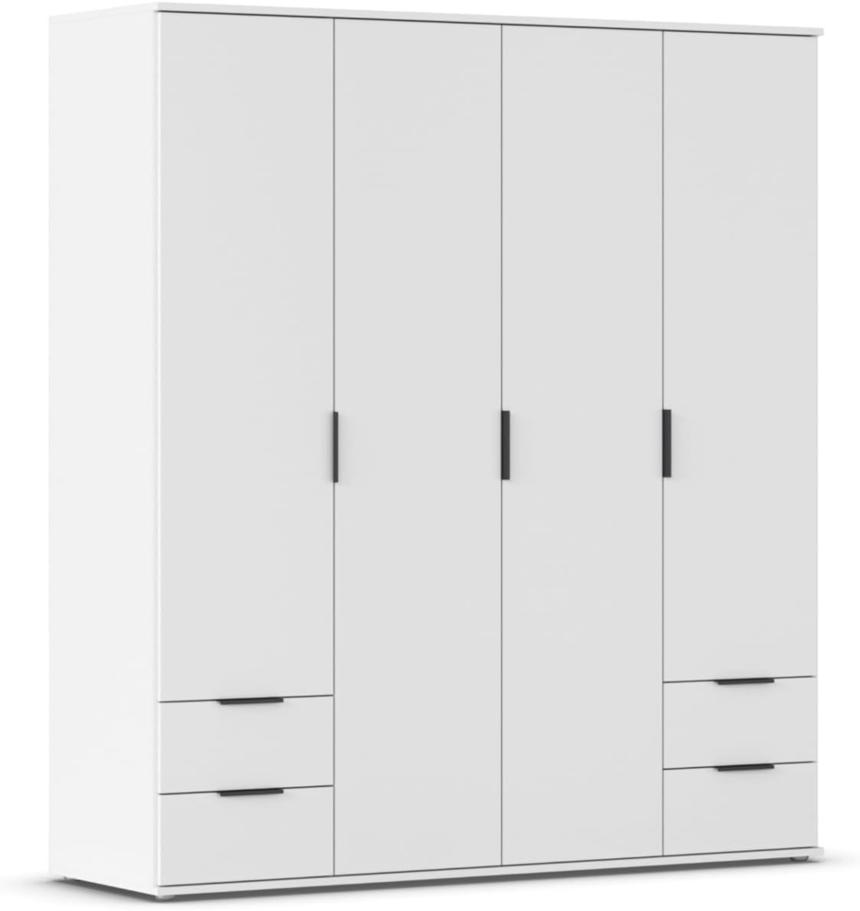 rauch Drehtürenschrank Kleiderschrank Schrank Garderobe Wäscheschrank ESSEA 4-türig Breite 168 cm mit 4 Schubladen und modernen Griffen MADE IN GERMANY Bild 1