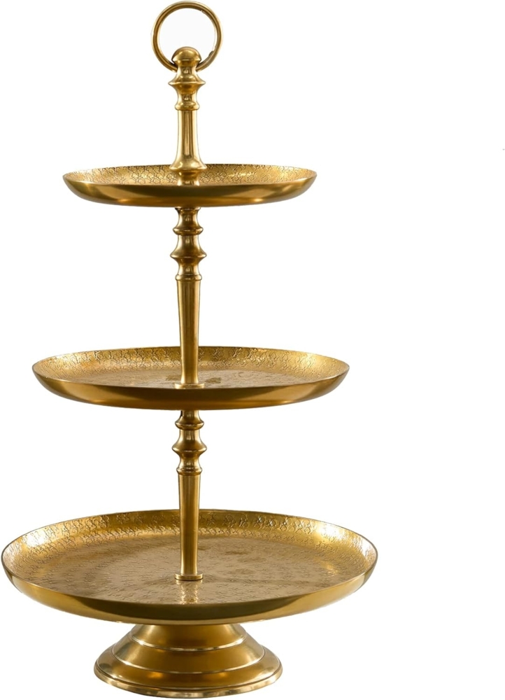 riess-ambiente Dekoetagere ORIENT 50cm gold (Einzelartikel, 1 St), Metall · Küche · Wohnzimmer · Obst · Schmuck Bild 1