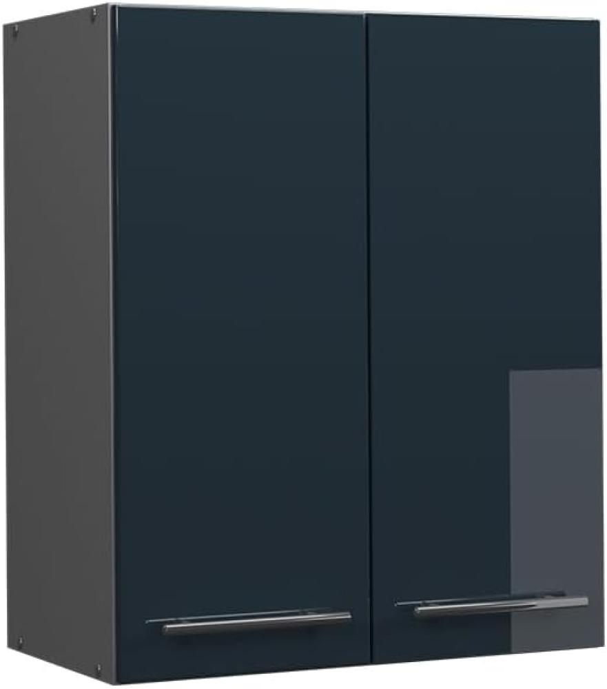 Vicco Hängeschrank Fame-Line Anthrazit Dunkelblau Hochglanz 60 cm Bild 1