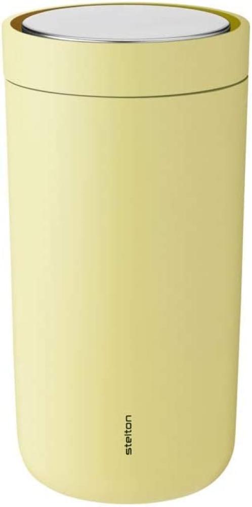 Stelton To-Go Click Trinkbecher soft yellow, To-Go-Becher, Becher, Stahl, Kunststoff, Hellgelb, 200 ml, 670-29 Bild 1