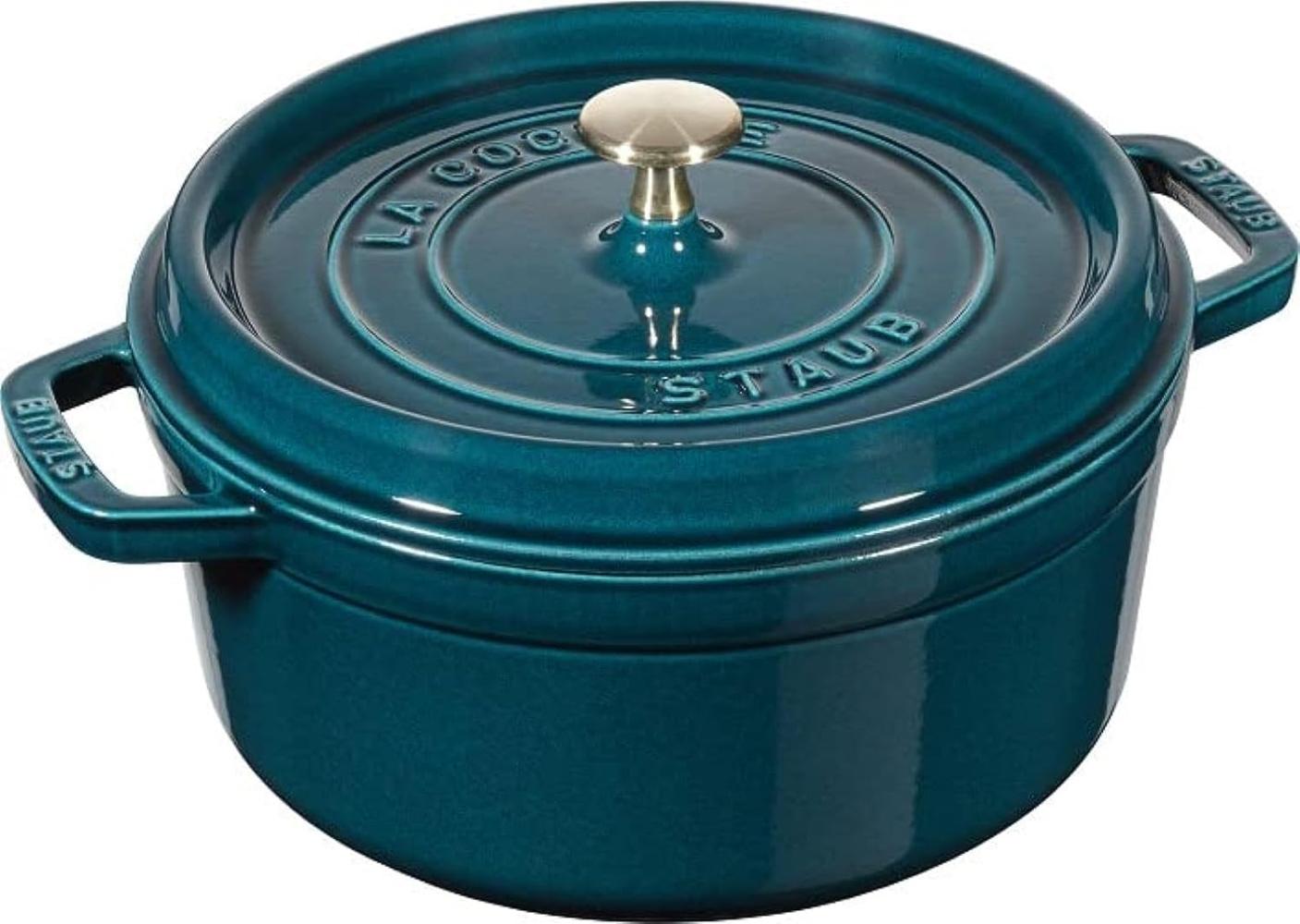 Staub La Cocotte Cocotte 26 cm, rund, La-Mer, Gusseisen Bild 1