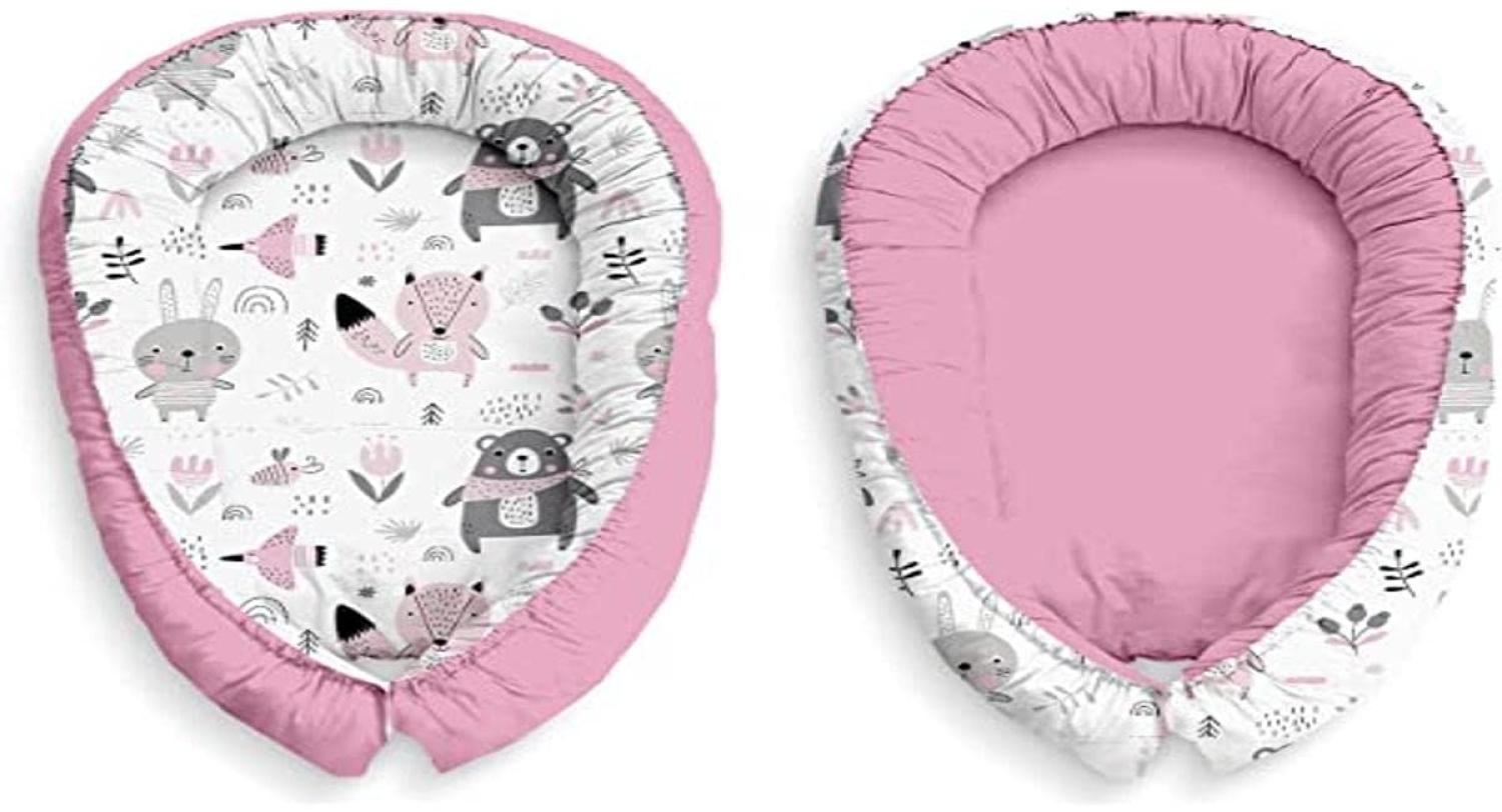 Multifunktionale Kuschelnest Babynest Kokon für Babys und Säuglinge, Nestchen, Reisebett, 100% Baumwolle, antiallergisch Bild 1