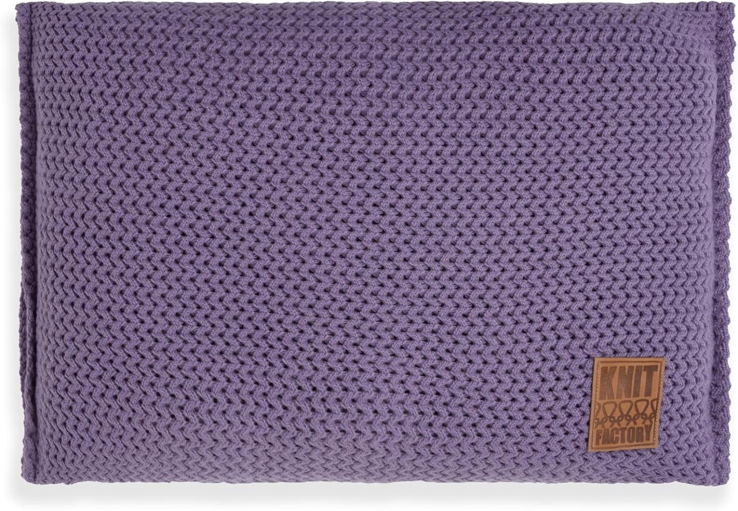 Knit Factory Maxx Kissen 60x40 cm Glatt Lila Bild 1