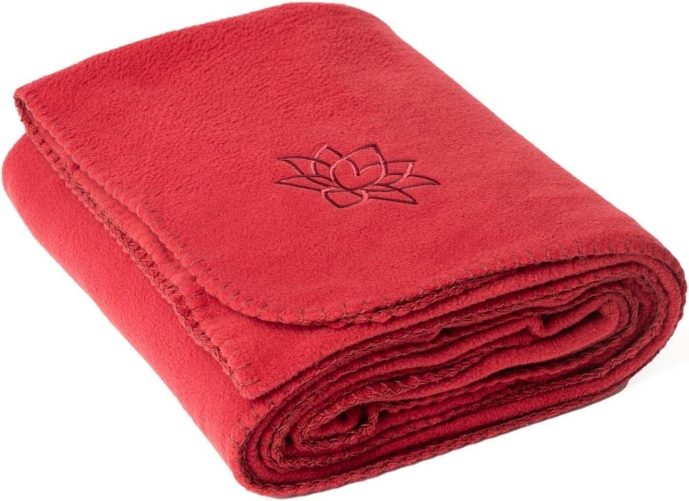 Wohndecke Yogadecke ASANA BLANKET bordeaux, bodhi Bild 1