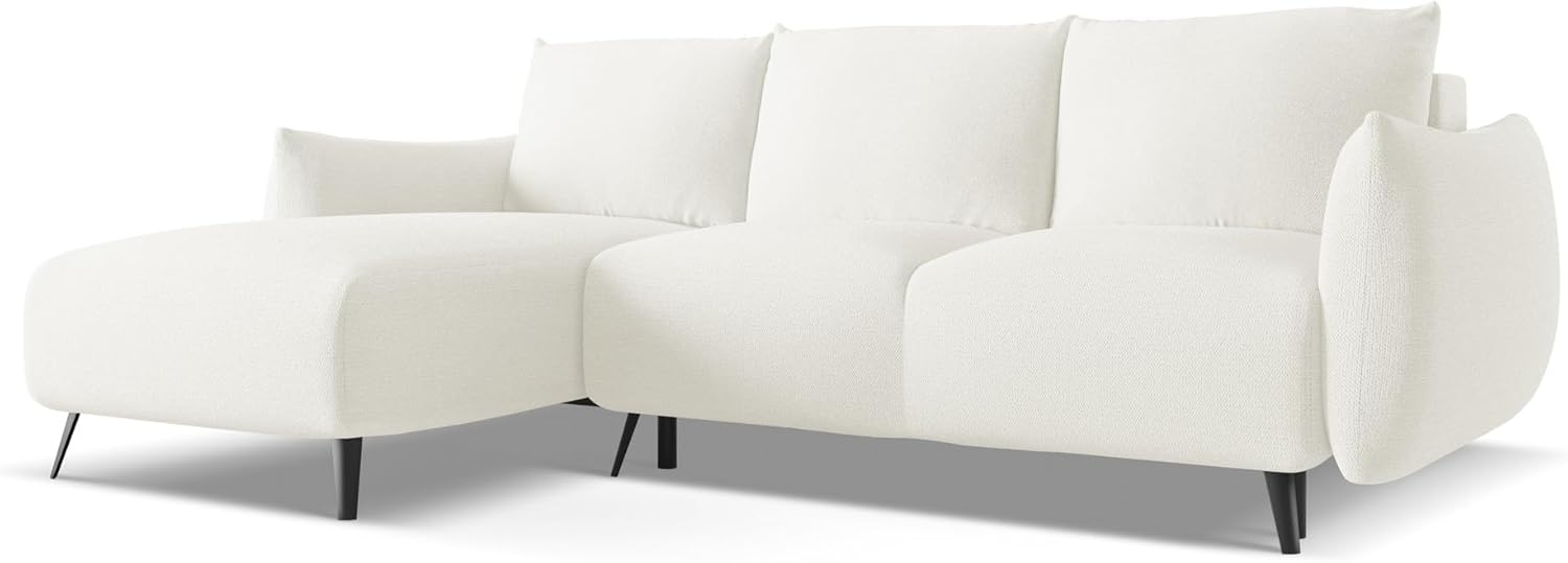 Ecksofa mit Schlaffunktion Links Malie in Strukturstoff Bild 1