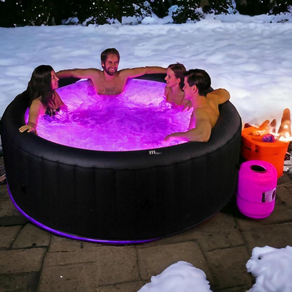 MSpa Whirlpool aufblasbar 2024 AURORA Farbwechsel LED Outdoor Pool XXL 6 Personen Bild 1