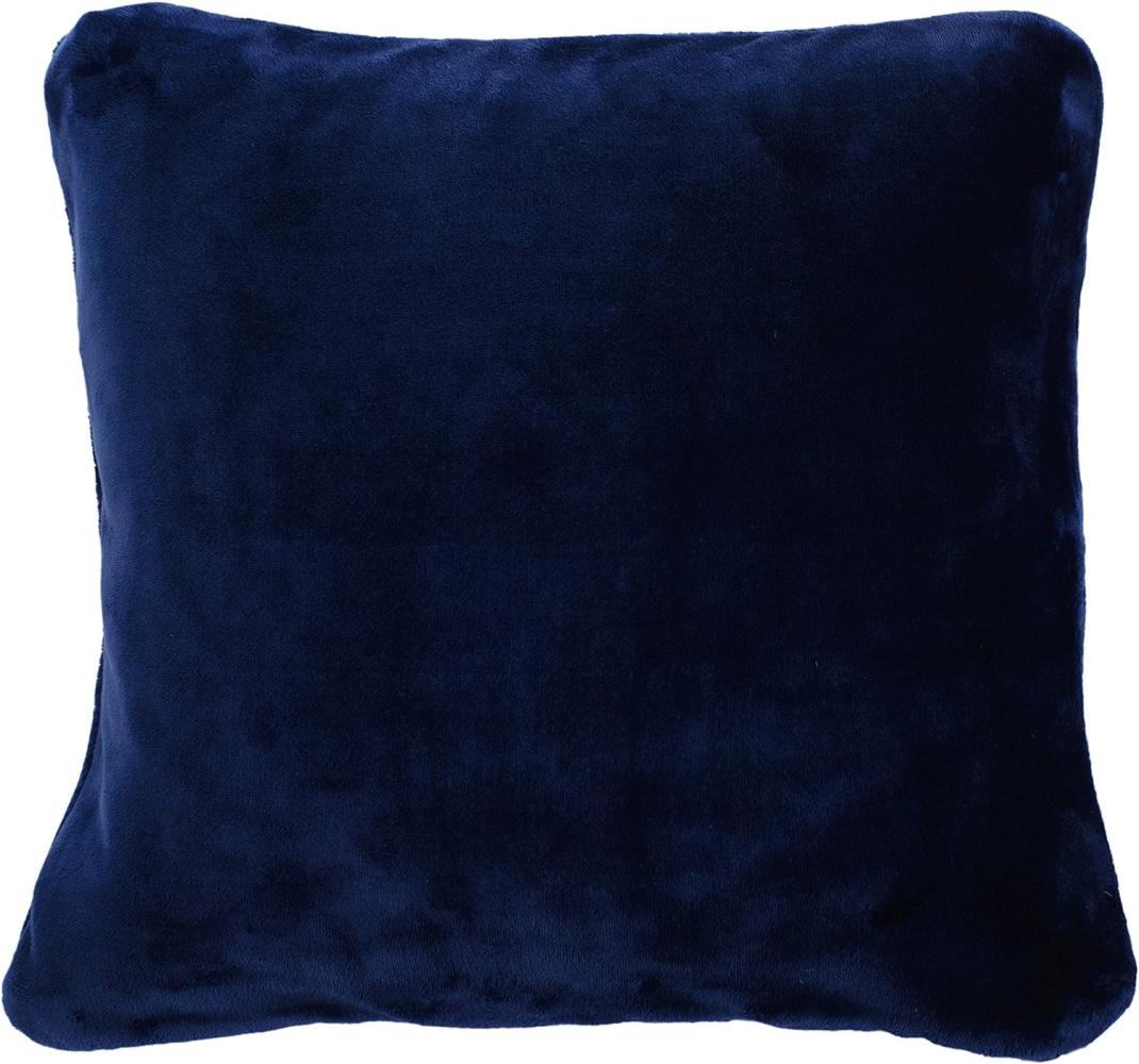 Gözze - Premium Cashmere-Feeling Kissenbezüge, 500 g/m², 50 x 50 cm - Marine Bild 1